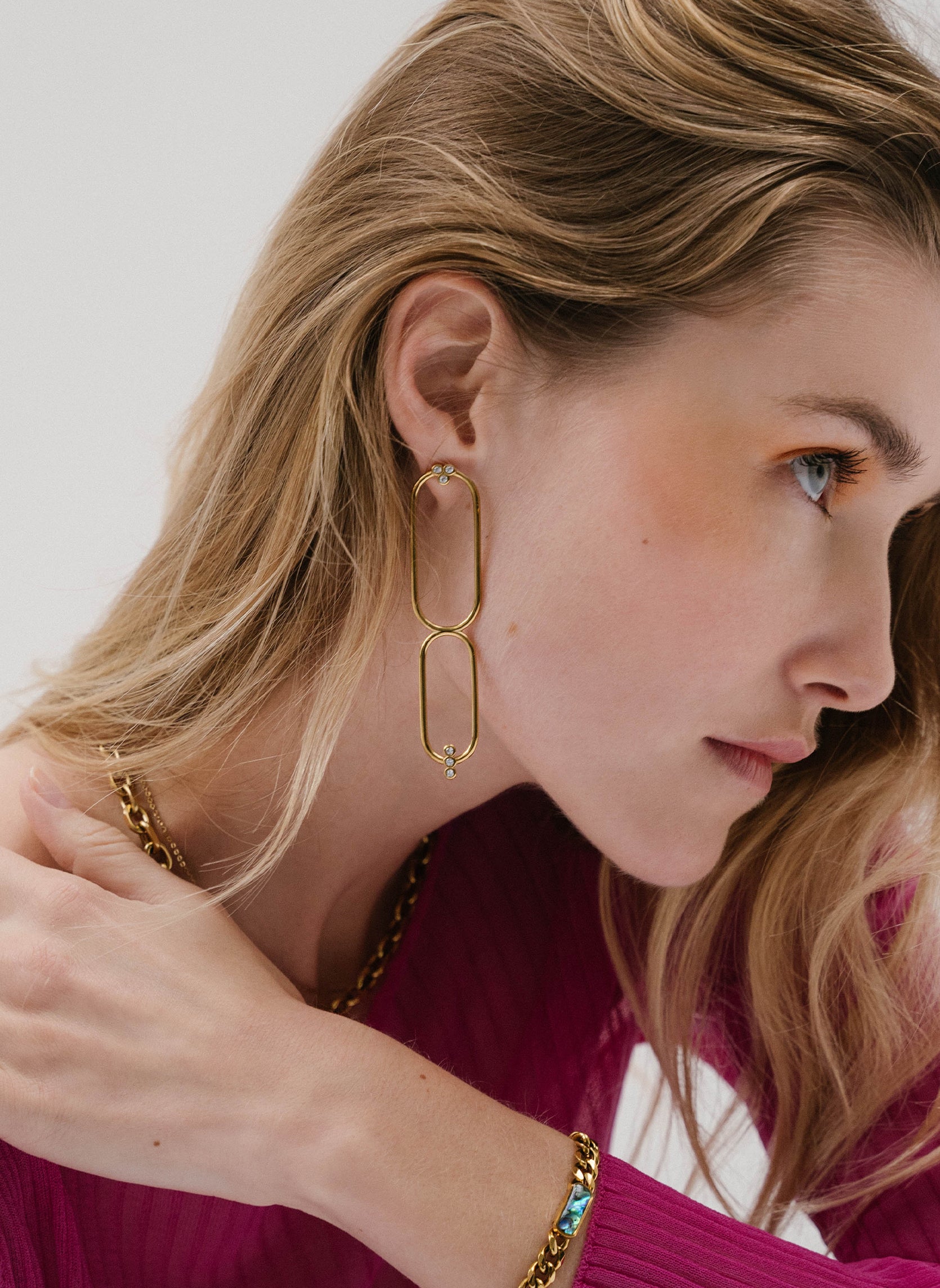 Boucles d'oreilles pendantes Héracles