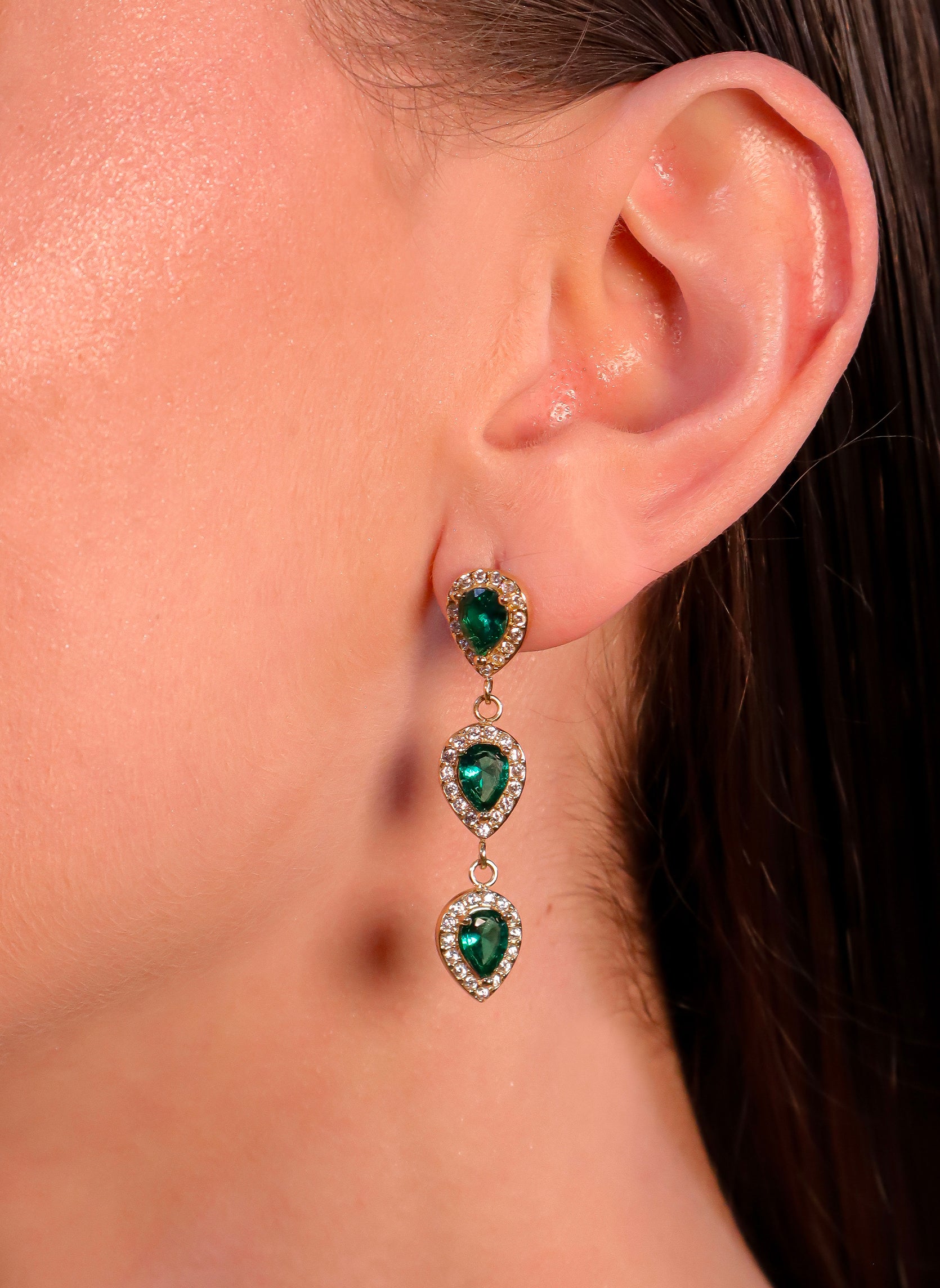 Boucles d'oreilles pendantes Magdalena