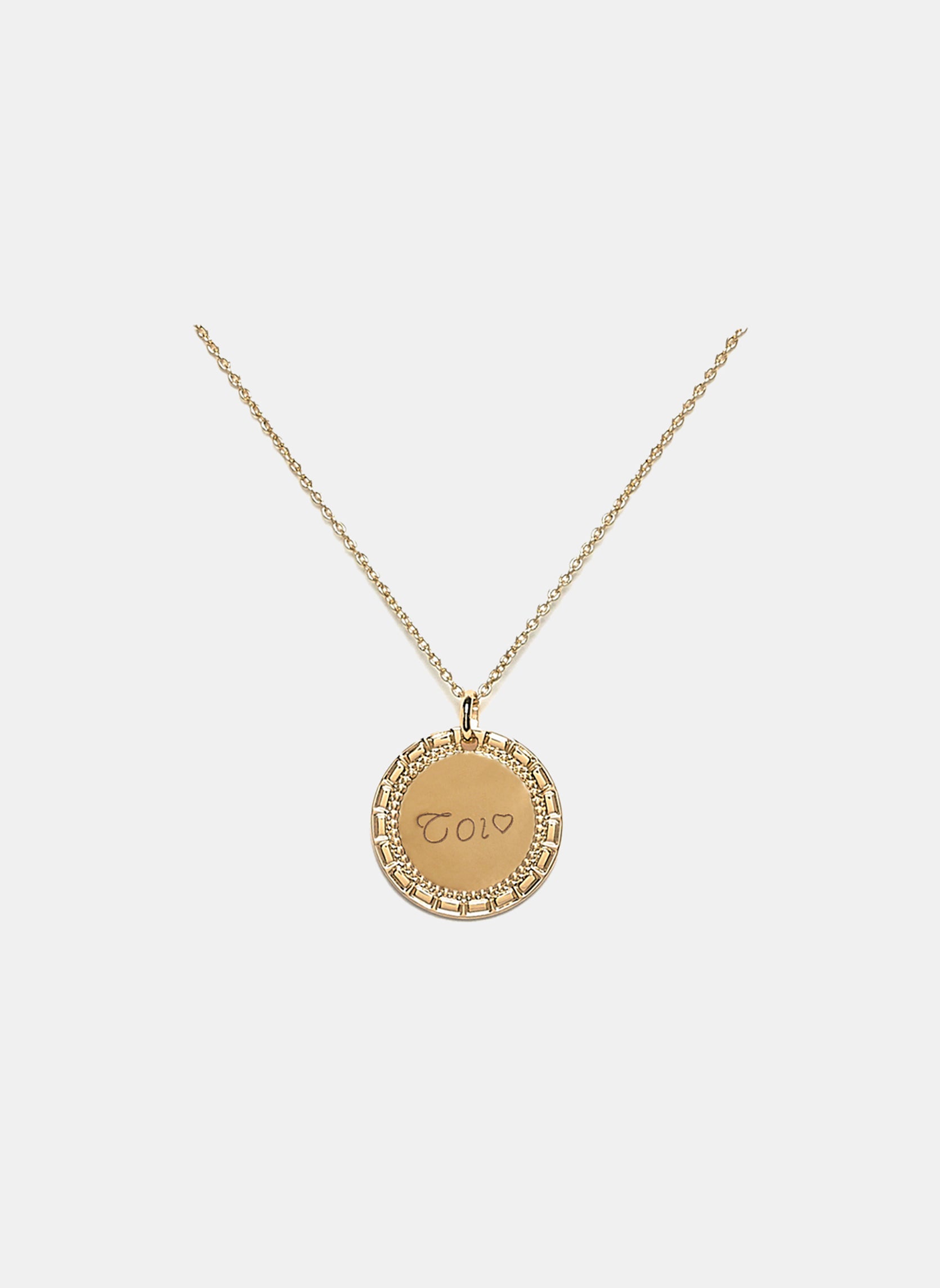 Collier médaille Toi